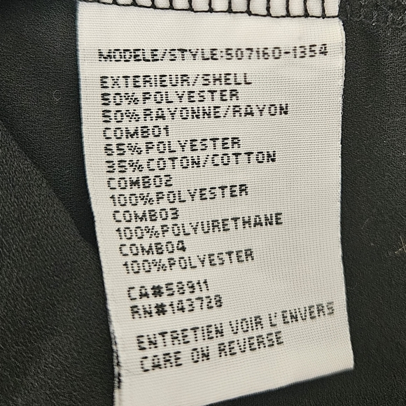 Tribal Jeans Black Long Sleeve Top Med. - Picture 5 of 5